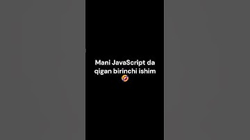 Mani JavaScript da qigan 1-ishim