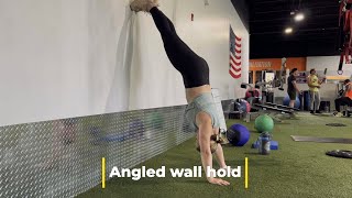 Angled wall hold