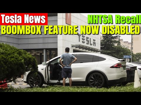 Tesla BOOMBOX DISABLED by NHTSA RECALL 2022!