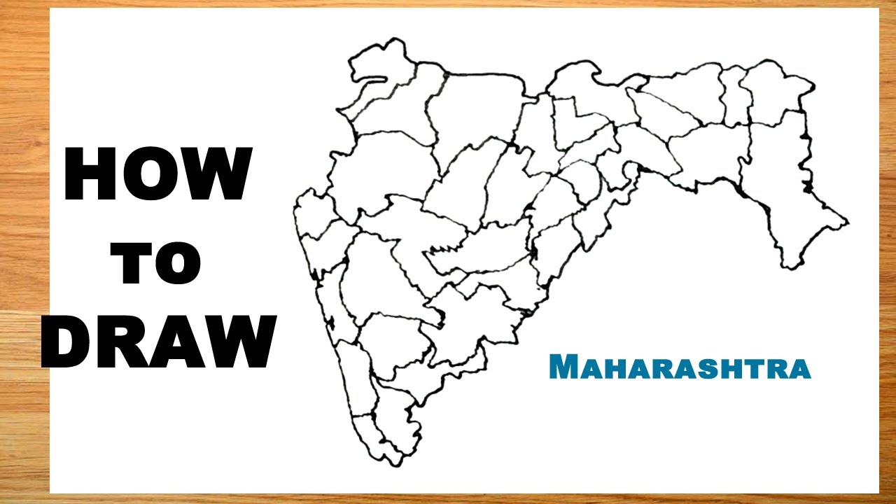 Image Of Mega Food Park In Maharashtra - India Map Outline Drawing, HD Png  Download - 960x1125(#6664742) - PngFind