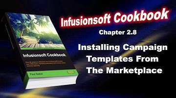 Infusionsoft Cookbook - Chapter 2.8 - Installing Campaign Templates From The Marketplace