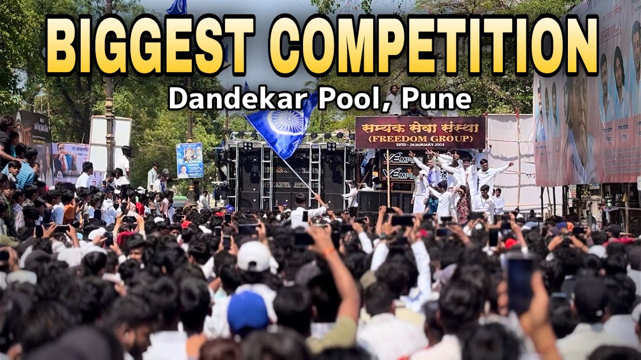 Biggest Competition 🙉| Bhimjayanti 2025💙| 📍Dandekar Pool | Vlog 🎥