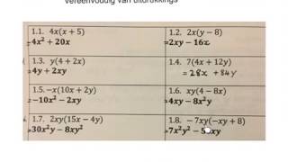 Wiskunde Graad 8 Algebra Vereenvoudig Uitdrukkings 1 Wiskvaw Wiskdo