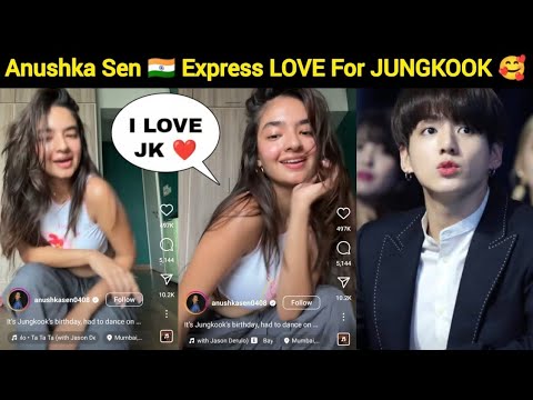 junkook like Anushka sen 😱 ll And anushka say I like junkook ll