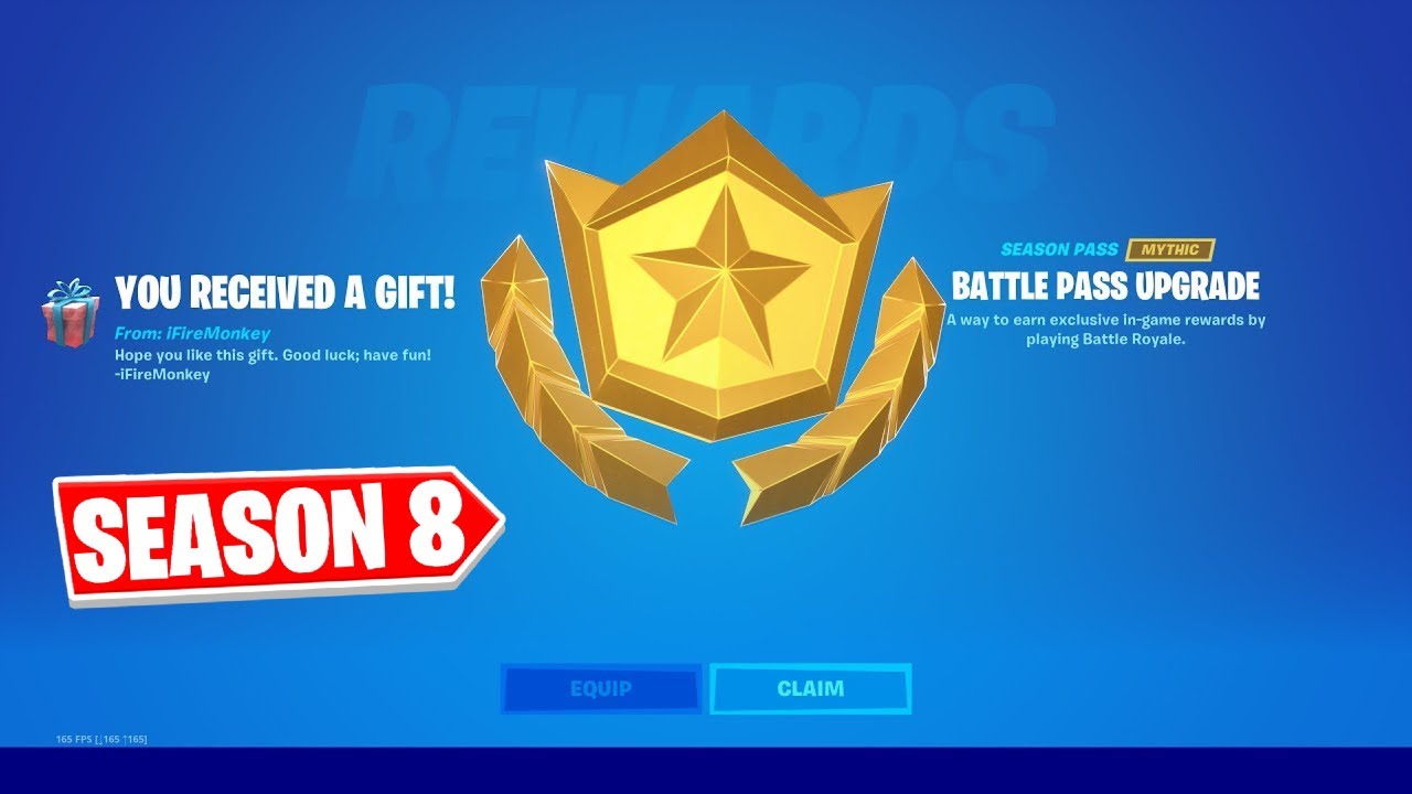 How to Gift SEASON 8 BATTLE PASS in Fortnite! YouTube