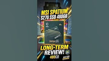 Laptop Super Fast! 🚀 MSI Spatium S270 SSD Review 🔥