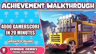 4000 Gamerscore in 30 minutes! Updated Zombie Derby Pixel Survival Walkthrough screenshot 2