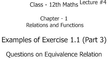relations and functions | examples of exercise 1.1 - (Part 3) | class 12 maths ncert
