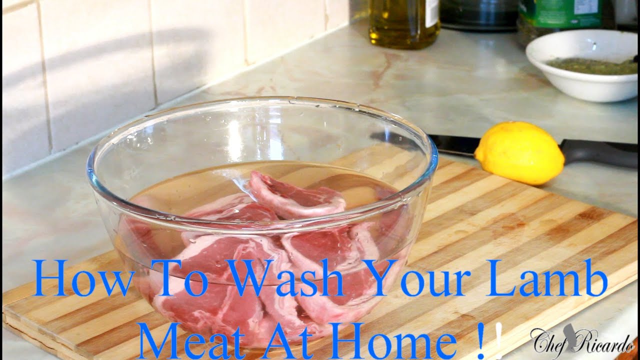 How To Wash Your Lamb Meat At Home | Recipes By Chef Ricardo