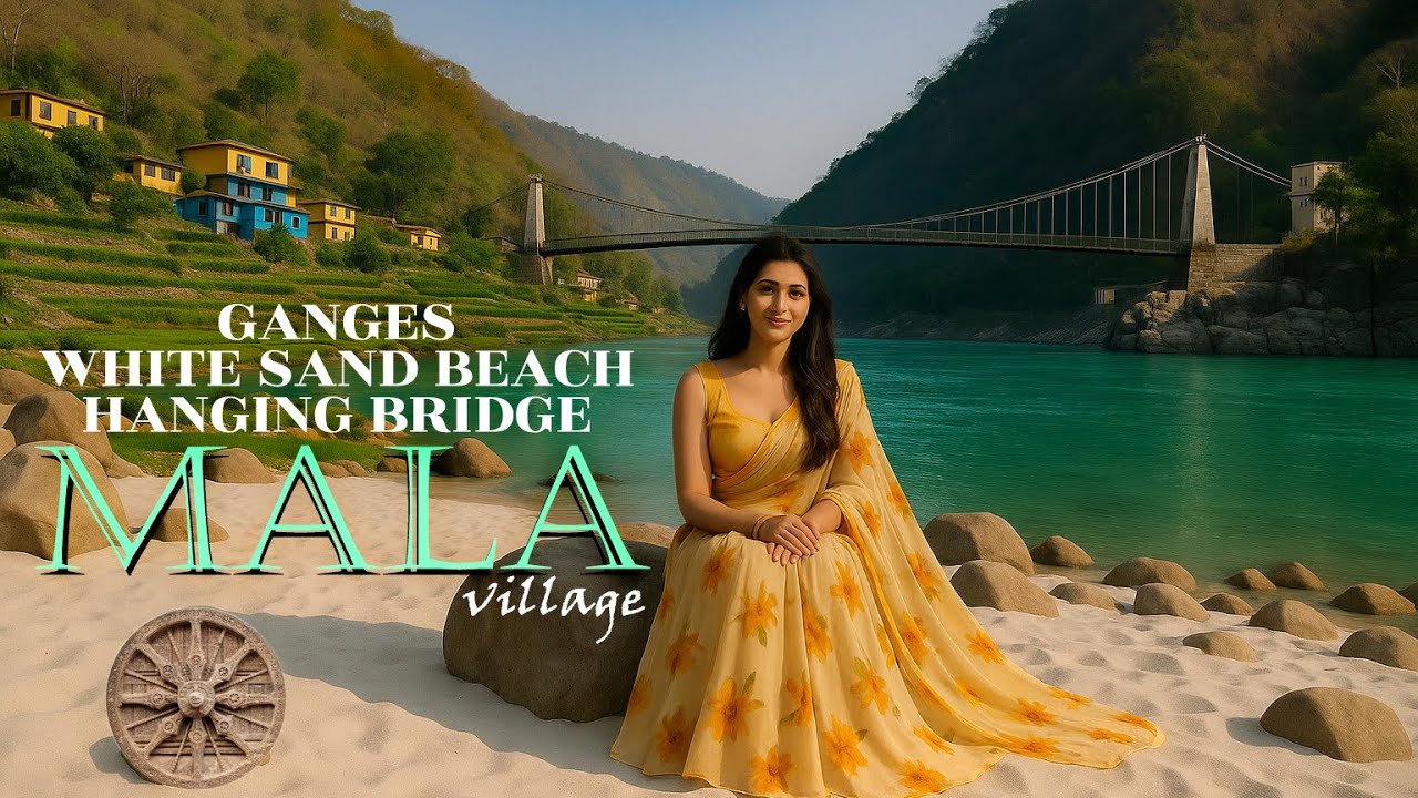 WHITE SAND WONDER : MALA VILLAGE / ONLY 26 KMS FROM RISHIKESH /GANGA'S HIDDEN GEM AND PRISTINE SHORE
