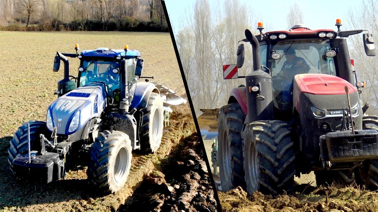 DOPPIA ARATURA! New Holland T8.435 - CASE IH MAGNUM 340 AFS