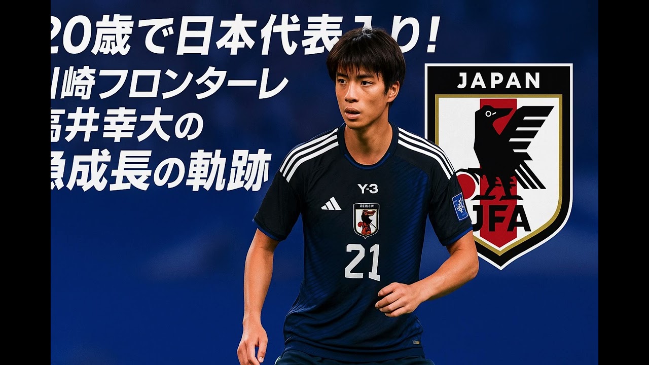 20歳で日本代表入り！川崎フロンターレ高井幸大の急成長の軌跡に - YouTube
