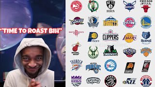 FlightReacts Roasting All 30 NBA Teams Compilation @BallinNFallin