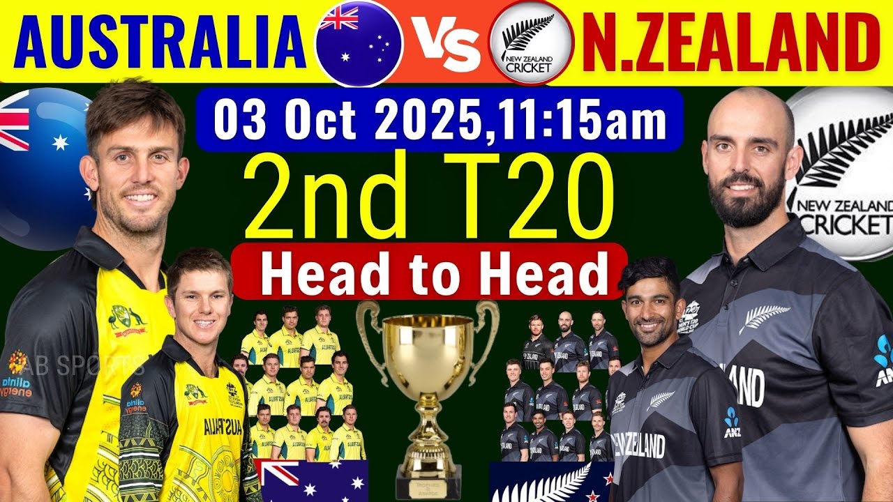 Австралия против Новой Зеландии, 2-й матч T20, игра 11 | Aus vs Nz, 2-й матч T20, игра 11 | Aus v...