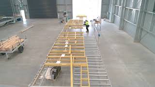Support Wall Frames With The Spida Wall Extruder Outfeed