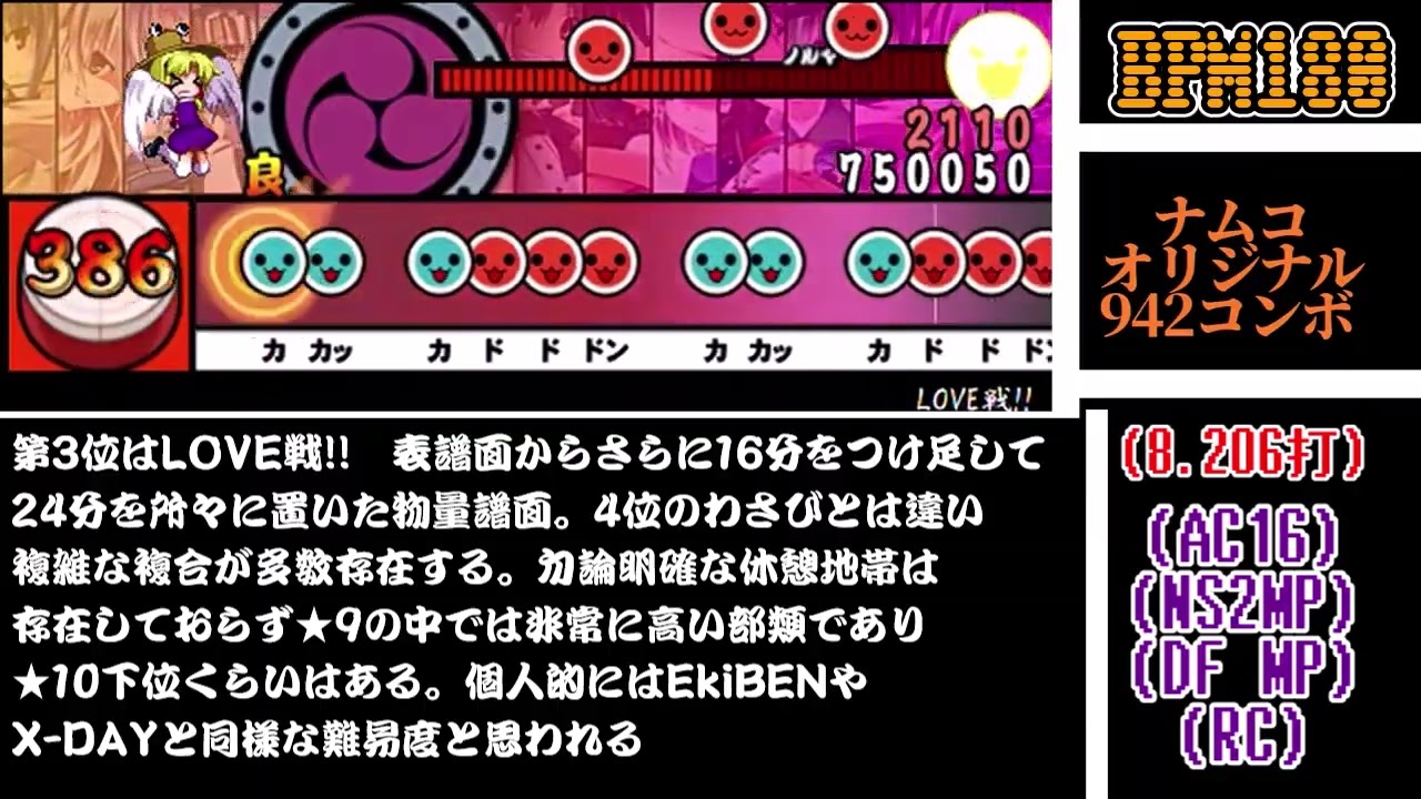 太鼓の達人 鬼★9の密度ランキング5選！