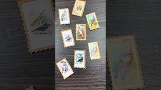 📮Easy DIY Faux Vintage Stamps #shorts