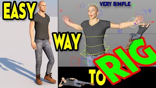 Easy and Simple Way to Rig Character  in Cinema 4d