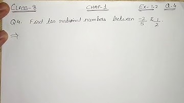 Q.4 Ex-1.2 Chap-1 - Rational Numbers Class-8