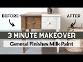 How to Use General Finishes Milk Paint | 3 Minute Makeover