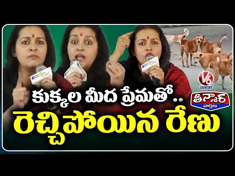 Renu Desai Explodes Over Street Dogs Menace | V6 Teenmaar - V6NEWSTELUGU