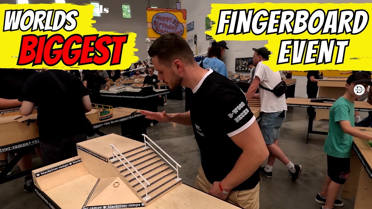 I visited WORLDS BIGGEST Fingerboard Event! With more than 50 Blackriver Parks! FAST FINGERS 21🛹