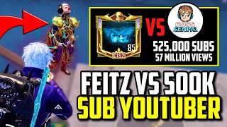 Feitz Vs 500,000 Subscriber Youtuber Boss Senpai Pubg Mobile