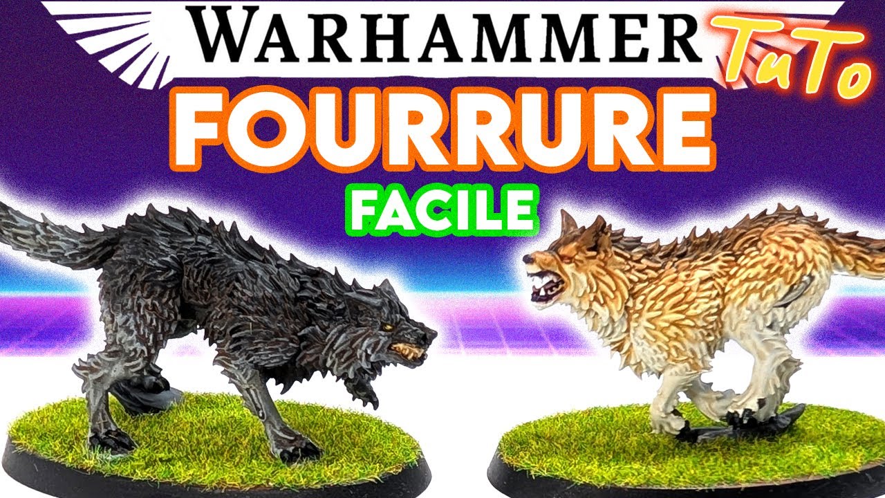 Peindre de la FOURRURE facile et rapide - Warhammer​