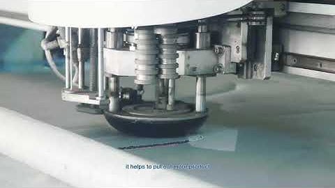 Full automatic fabric cutting machine for automative seats.