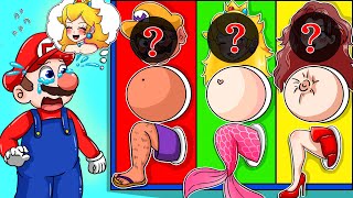 🔴LIVE🔴Mario's Choice!! - Where is Peach the Mermaid? - The Super Mario Bros Animation
