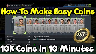 How To Make 10K Coins In 10 Minutes - FIFA 22 Ultimate Team Trading Tips - Best Trading Method