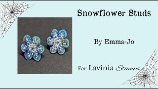 Snowflower Stud Earrings. By Emma-Jo