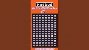 Only a genius can Spot the odd Number Out  #shortsfeed #youtubeshorts #shorts