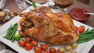 Learn how to roast a stuffed turkey, cranberry sauce recipe and make
gravy delicious stuffing, for this amazing thanksgiving turkey. ...