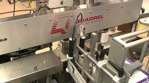 Quadrel | Labeling System | Pressure Sensitive | 5- Panel Label on Square Container