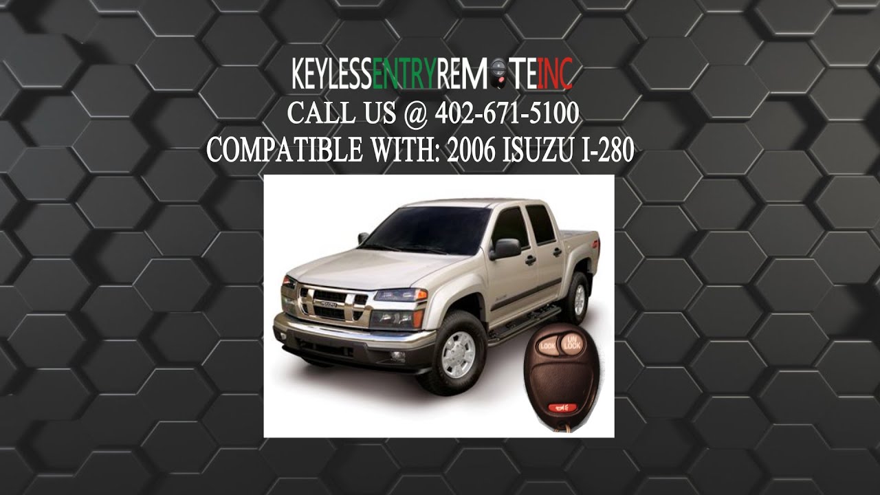 How To Replace Isuzu i 280 Key Fob Battery 2006 YouTube