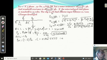 Electrical Machines |Numerical on Power stages  in Three Phase Induction Motor Part 2 | Unit 5-9