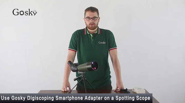 How to use Gosky Universal Cell Phone Adapter on a Spotting Scope