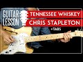 Tennessee Whiskey Guitar Tutorial 🎸 Chris Stapleton Guitar Lesson  |No Capo   2 Chords   Solo|