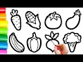 Drawing Vegetables Easy For Children