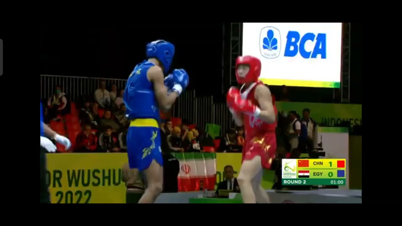 World Wushu Championships 75 KG ( Abdelfattah Ahmed - EGY - VS - CHN - Yibo Tian ) Round of 16