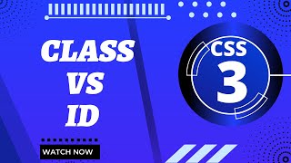 What is different between class selector and id selector in CSS3 Urdu/Hindi|Web Coding With Bilal
