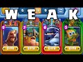 I played the worst clash royale cards from every arena in one deck