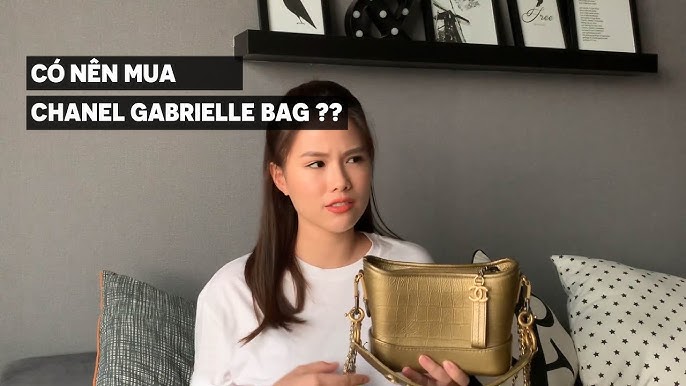 Chanel Gabrielle Medium Hobo Bag Blue - Review I Unbox I Detail
