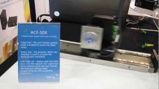 Arcus ACE-SDE + VMX-50 Demo.  Integrated Stepper Controller + Driver and Touchscreen