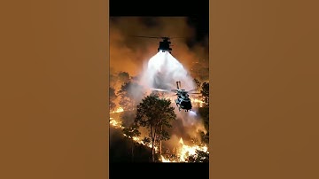 जंगल में लगी भीषण आग, हेलीकॉप्टर से किया गया रेस्क्यू ऑपरेशन | Jungle Fire Rescue Operation