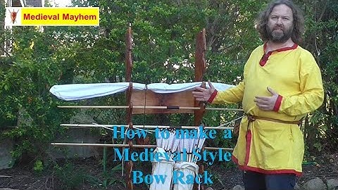 How to make a medieval style Bow Rack (Longbow DIY Archery)