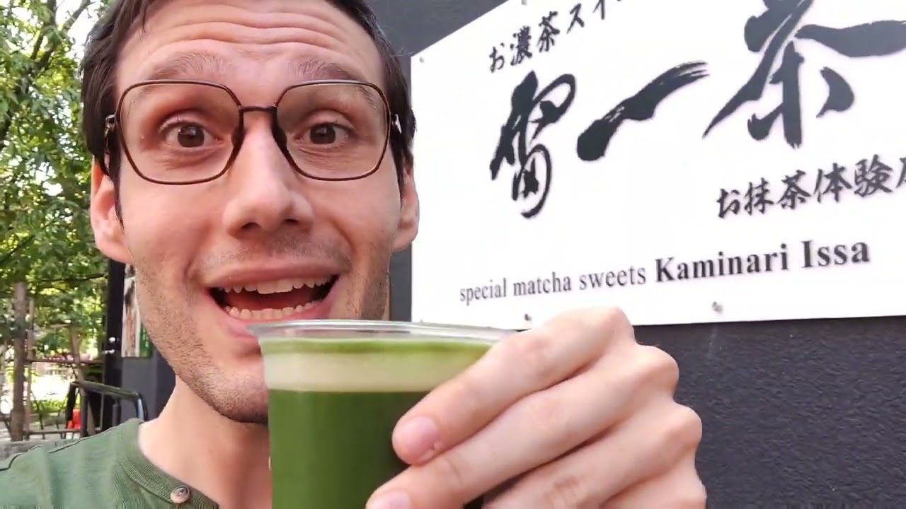 Drinking Matcha Beer in Asakusa (Tokyo Vlog Food Review) 🍵🍺 YouTube