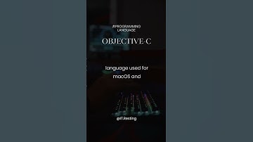 Objective C. Programming language