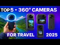 Top 5 Best 360° Travel Cameras of 2025 🌍 | Insta360 X5 vs GoPro Max 2 vs More